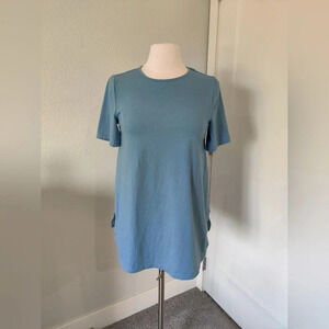 SheIn Blue Short Sleeve Maternity Top